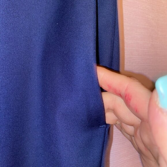 NEW WITHOUT TAGS KENZO 30" WAIST 26" INSEAM COBOLT MENS LINED DRESS PANT - Picture 8 of 8